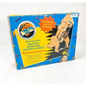 1999 Build Your Own Battery Operated Wooden Model - Tyrannosaurus